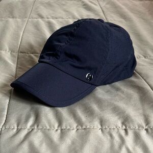 Layer 8 dry-fit black baseball hat.